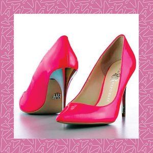 Rock & Republic ~ Neon Pink and Silver Stilettos